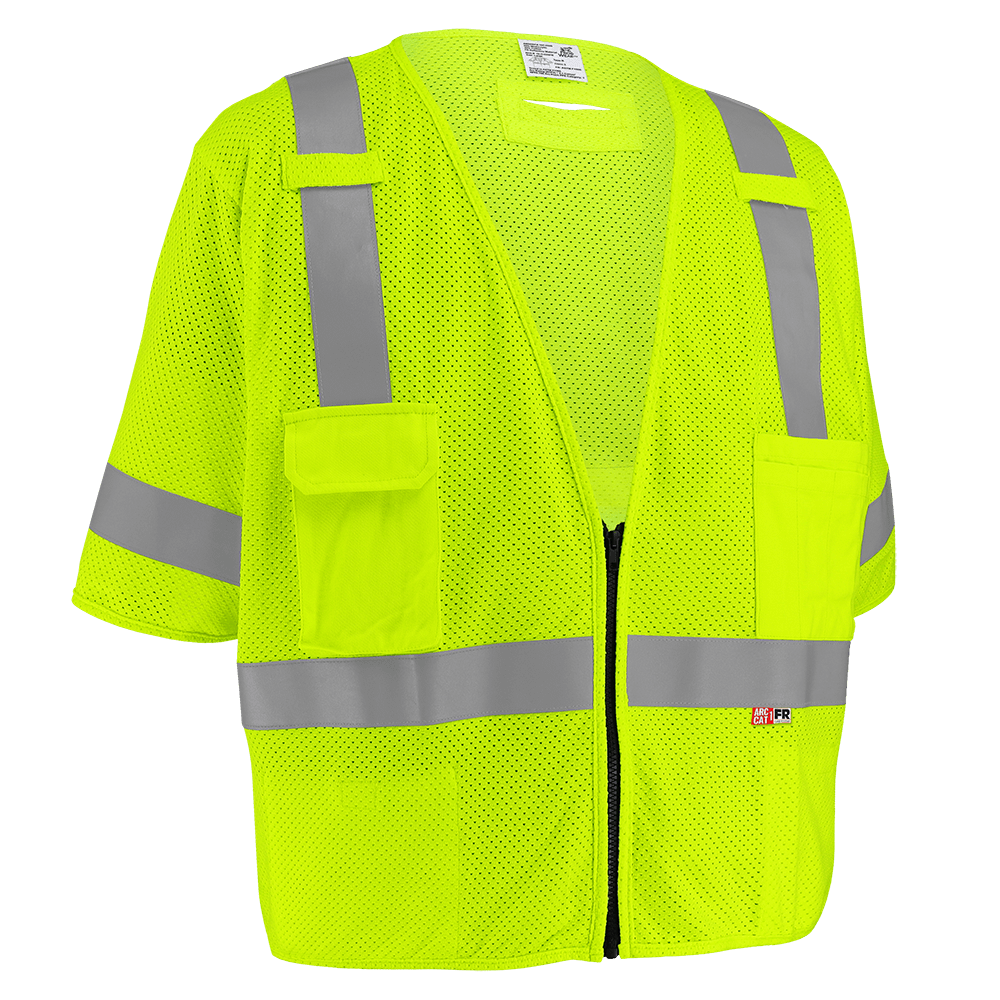 Flame-Resistant Class 3 Surveyor Vest ASTM F1506