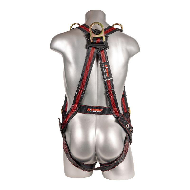 Elite 5-Point Full Body Harness, Dorsal D-ring, Front D-ring, Shoulder D-rings, TB Legs (ANSI)