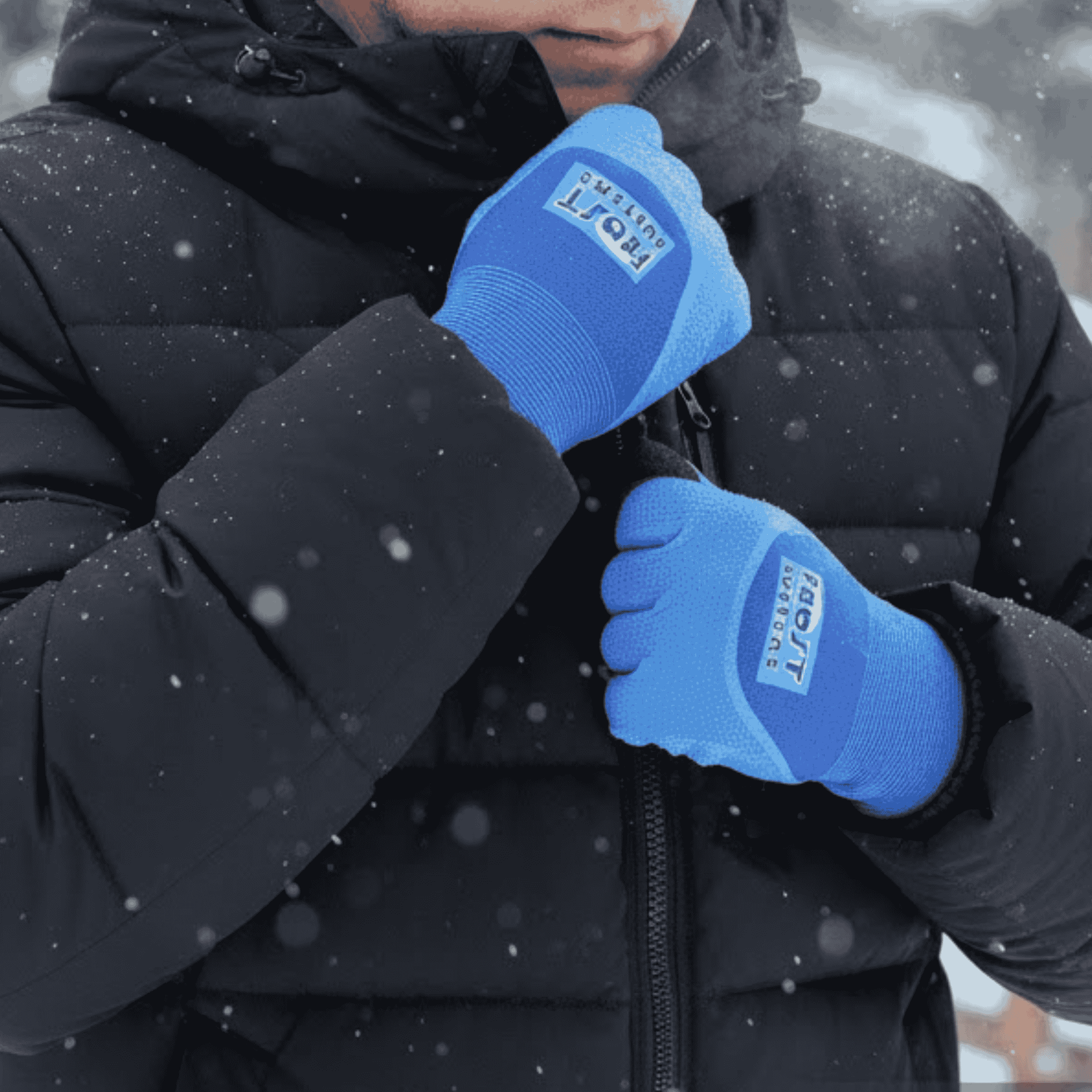 Single Pair - Frost Buster Thermal Winter Latex Coated Gloves