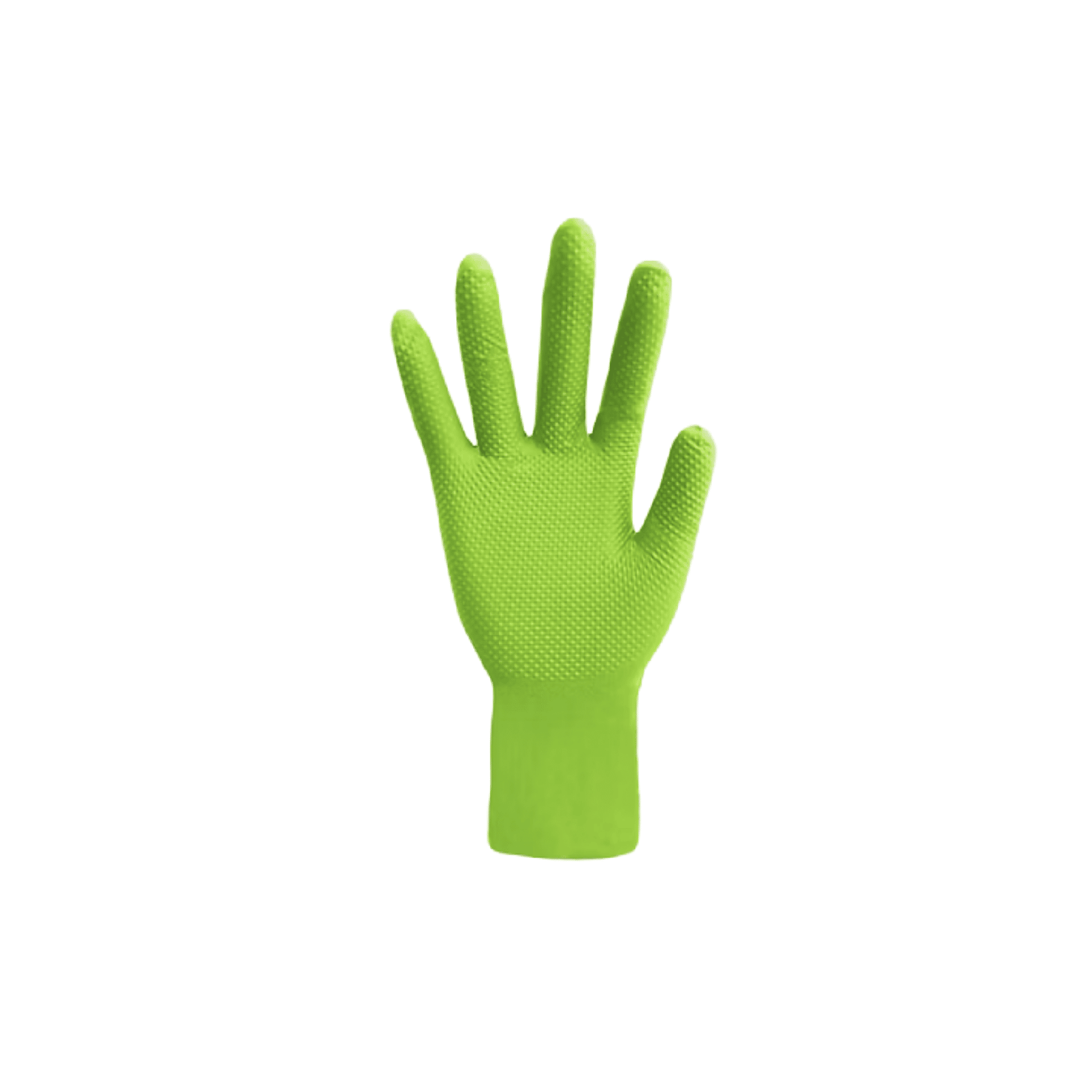 8 Mil Diamond Grip Green Disposable