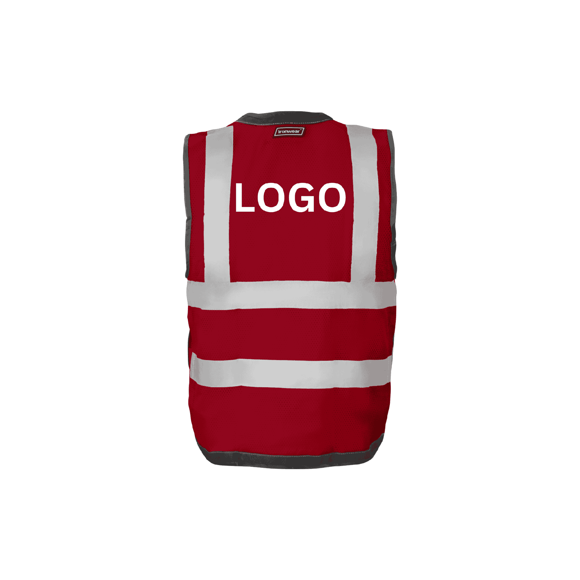 Red Snap Front and Side Closure Vest