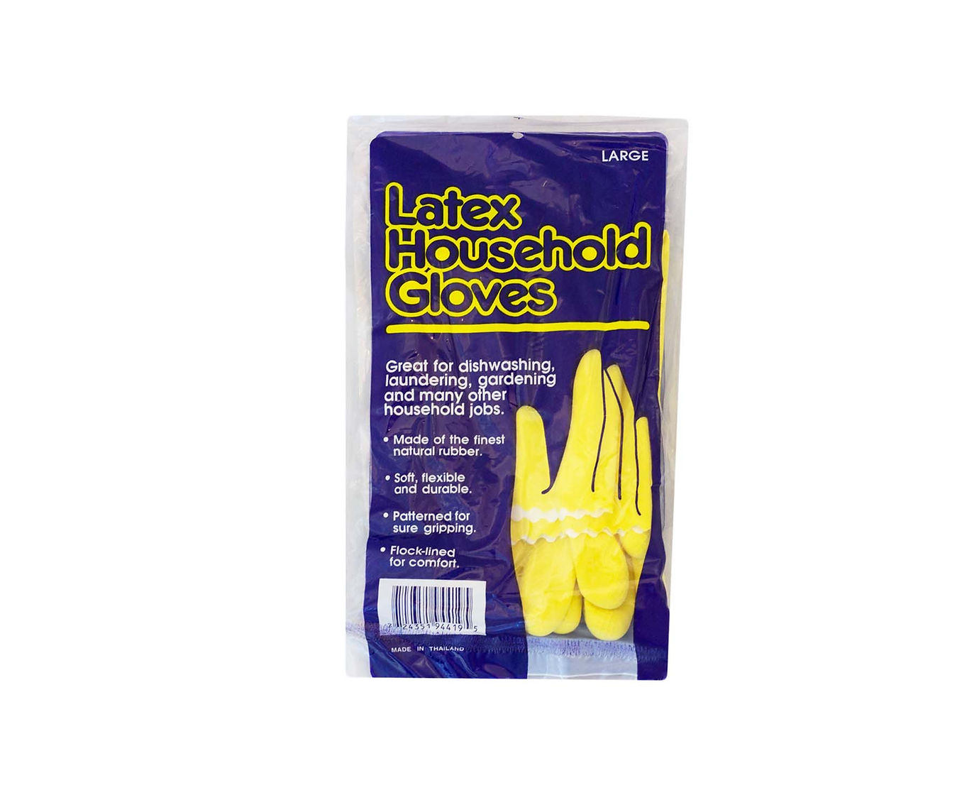 12 Pairs - Yellow Rubber Latex Gloves