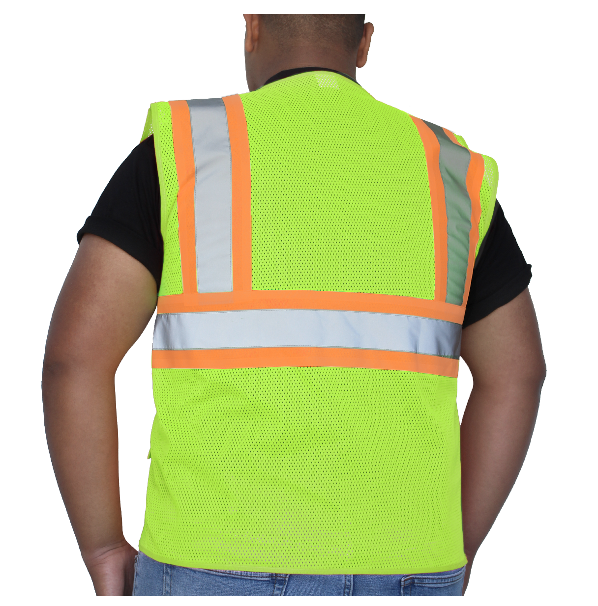 Hi-Viz Green Class 2 Mesh Safety Vest (Multi-Pockets)